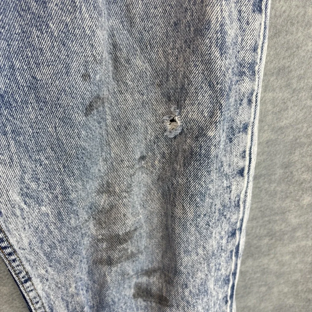 Vintage Acid Wash Levi's Jeans Mens 32x32 Baggy Straight Distressed Stained Read